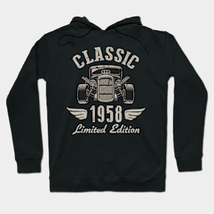 64 Year Old Gift Classic 1958 Limited Edition 64th Birthday Hoodie